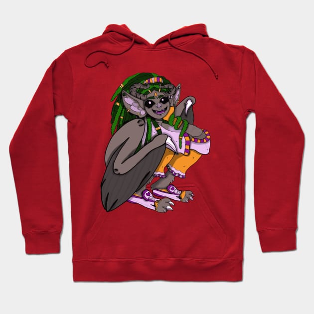 Sammy the fashionable Monster under the bed! Hoodie by Exxternal Art